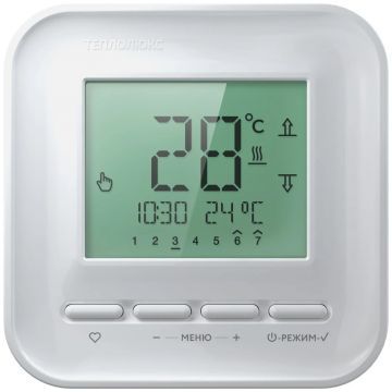 "ТЕПЛОЛЮКС" 520 Терморегулятор для теплого пола белый